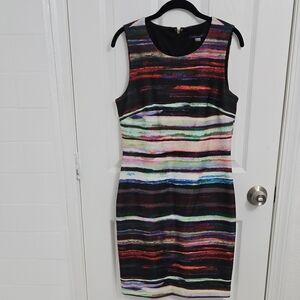 Tommy Hilfiger Multicolor Striped Scuba Dress